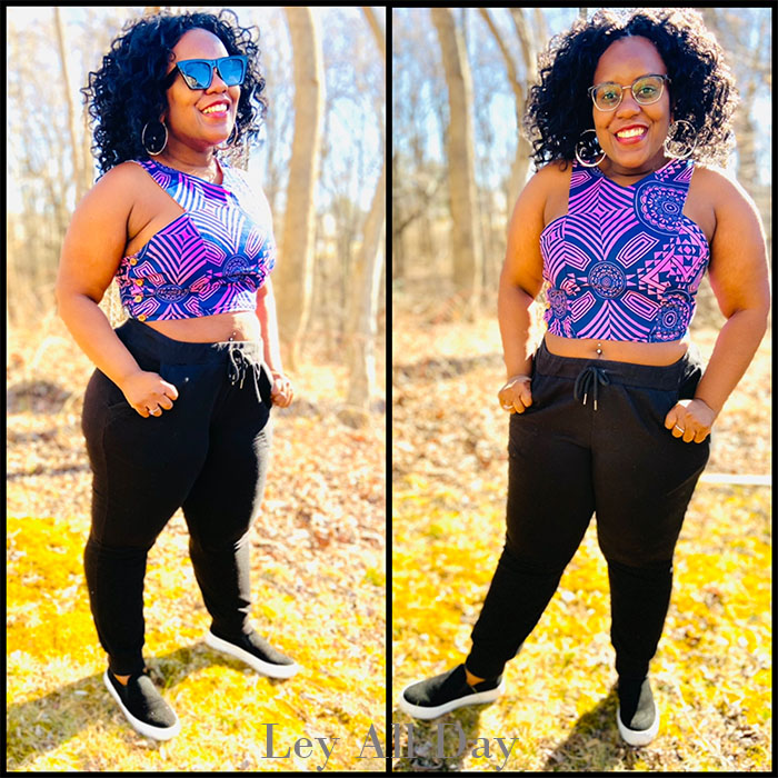 African Print Crop Top