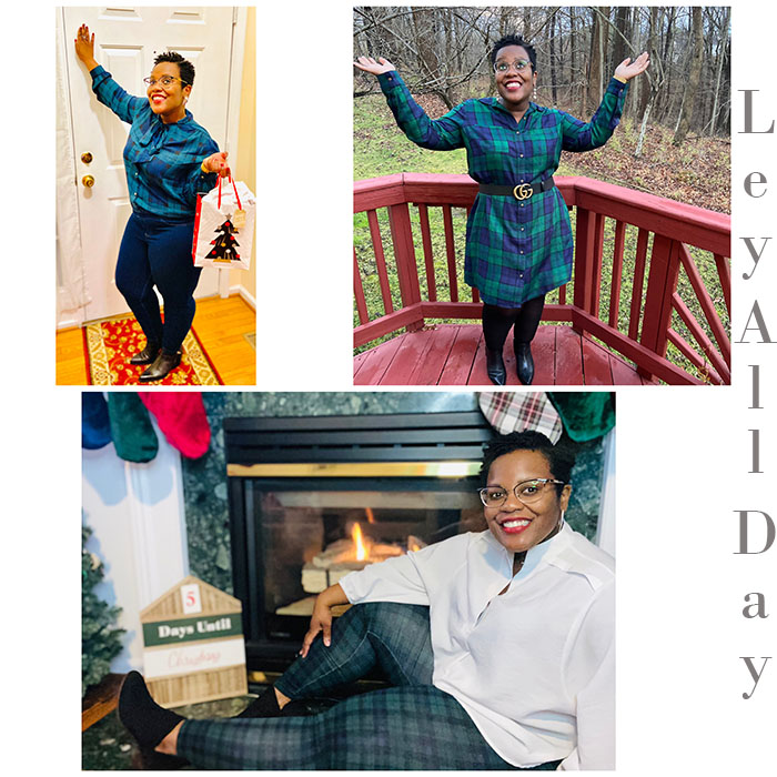 12 Days of Holiday Outfits – Day 7: Green Plaid