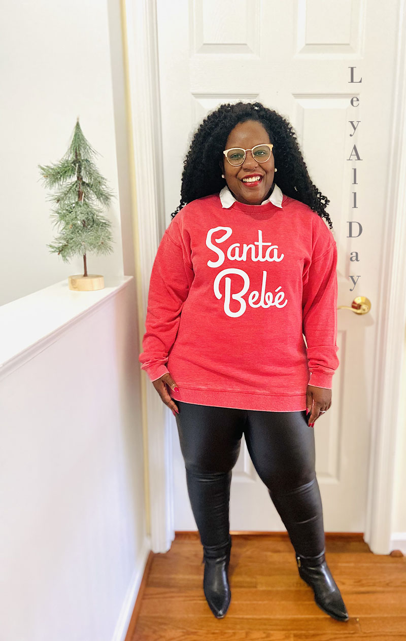 The 12 Days of Holiday Outfits                         Day 2: Graphic Sweaters