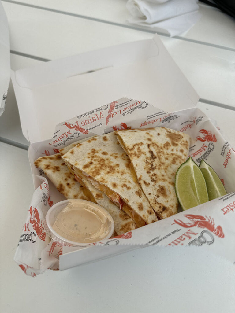 Lobster quesadilla