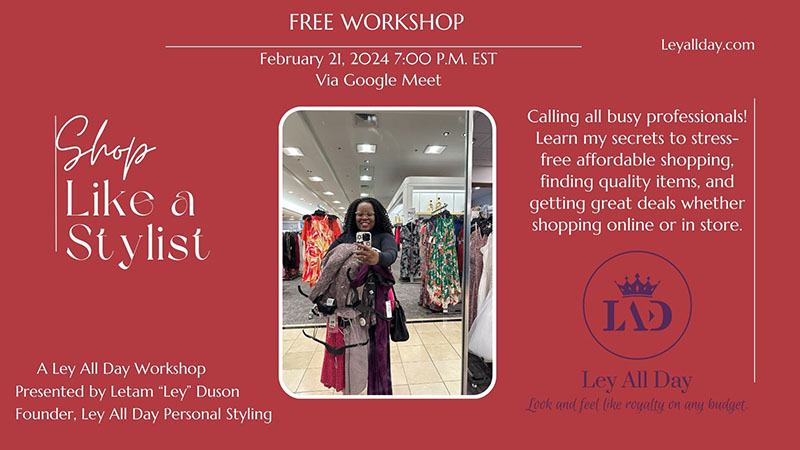 February Free Workshop-Shop Like a Stylist
