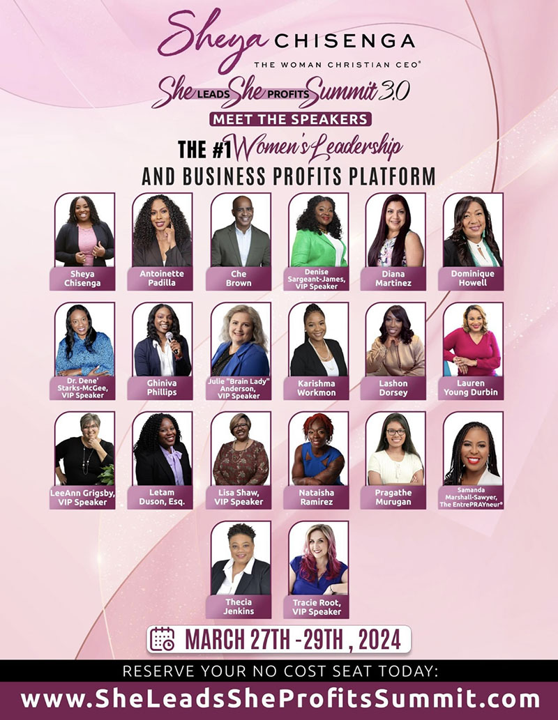 I Will Be Speaking at She Leads She Profits Summit 3.0!