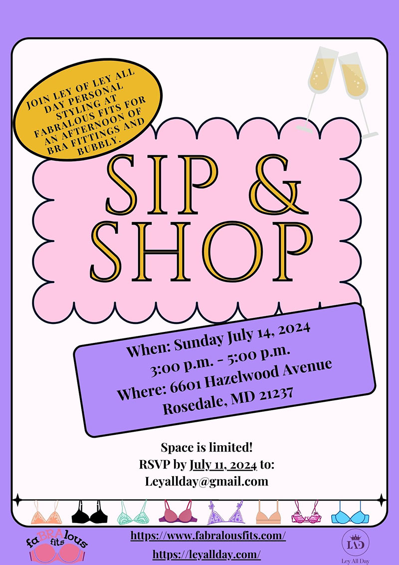 It’s Time To Sip and Shop…Again!