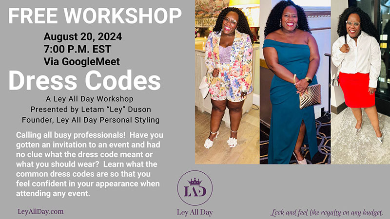 August Free Style Workshop – Dress Codes